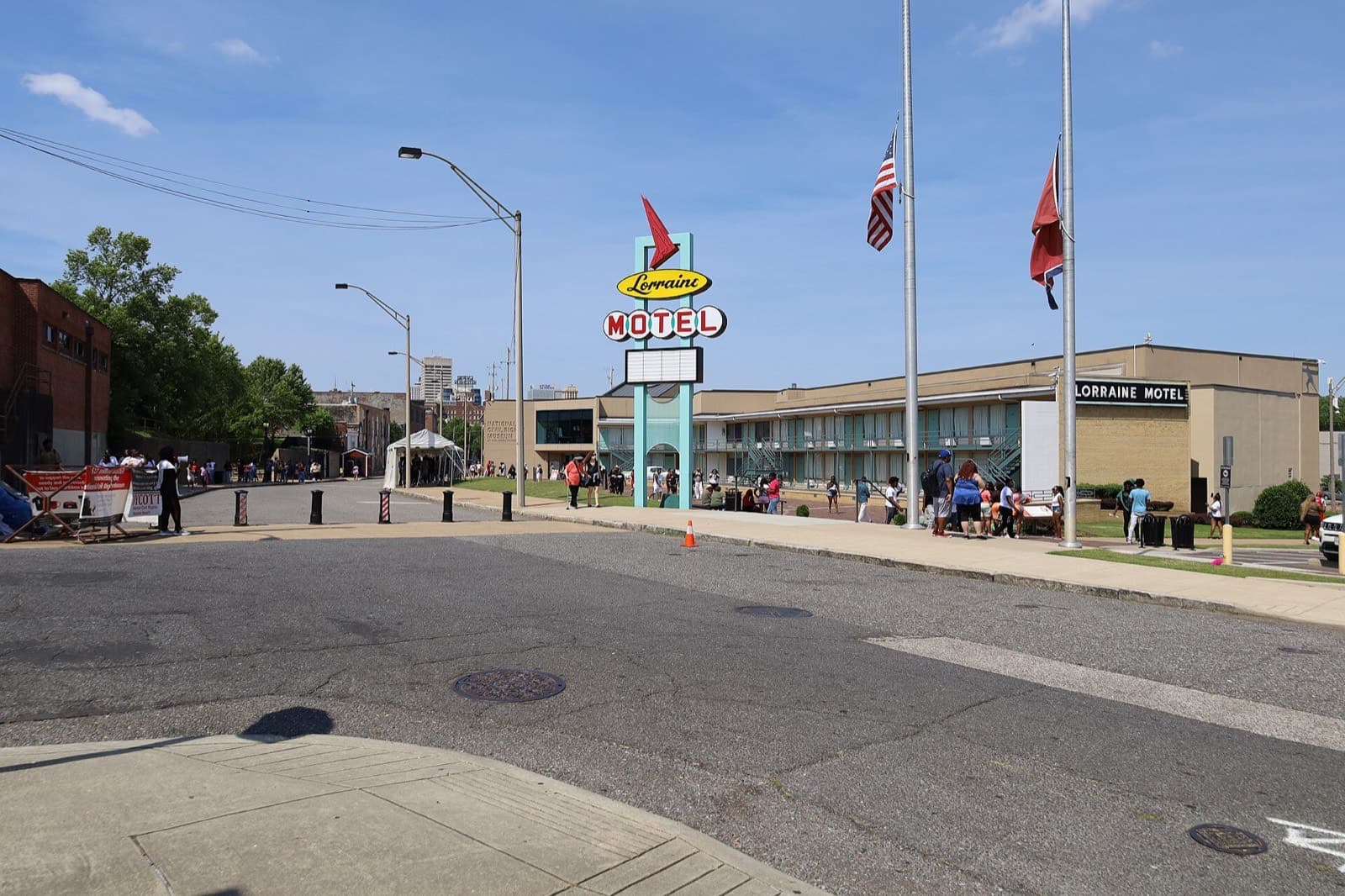 The Lorraine Motel, home of the National Civil Rights Museum in Memphis.