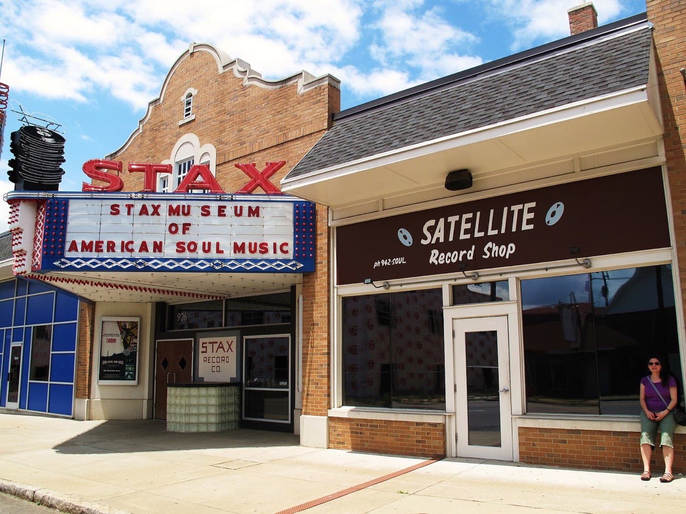 Exterior of the Stax Museum of American Soul Music in Memphis.